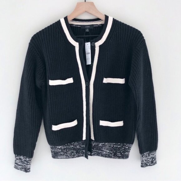 J. Crew Sweaters - SOLD☀️NWT JCrew Front-pocket cotton cardigan sweater